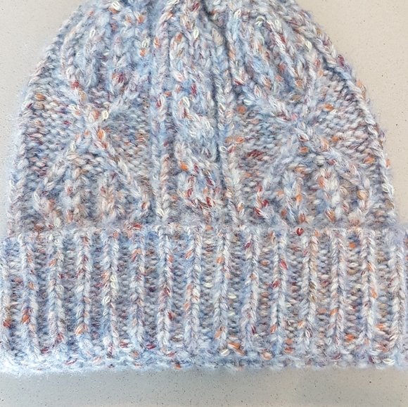 SIMONS -wool tuque blue orange - one size fits al - Picture 1 of 3
